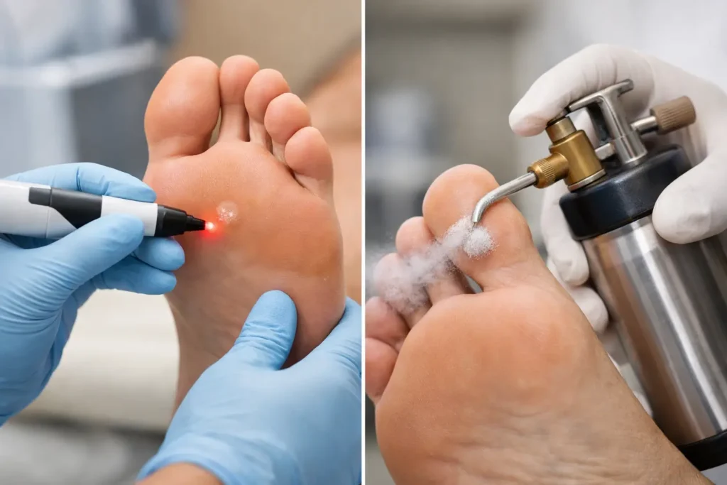 Swift Verruca Treatment vs Freezing